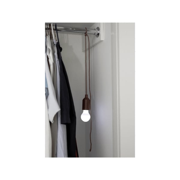 Buy Kikkerland Pull Cord Light Bulb Wood Online in UAE Sharaf DG