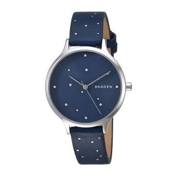 Skagen Anita Blue Leather Women Watch SKW2762