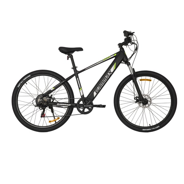 Gammax E Mountain Bike E6000 27.5 Inch, Black-green Gammax E Mountain Bike E6000 27.5 Inch, Black-green
