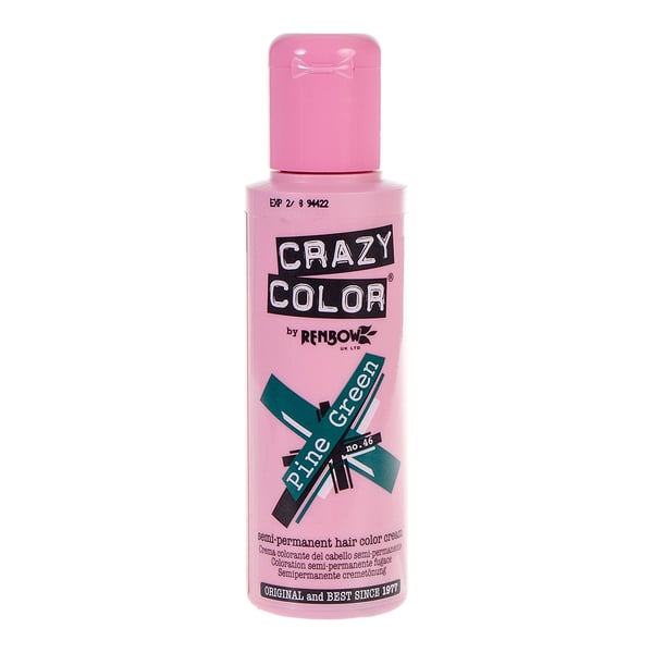 Crazy Color Pine Green Semi-permanent Hair Dye 100ml Crazy Color Pine Green Semi-permanent Hair Dye 100ml