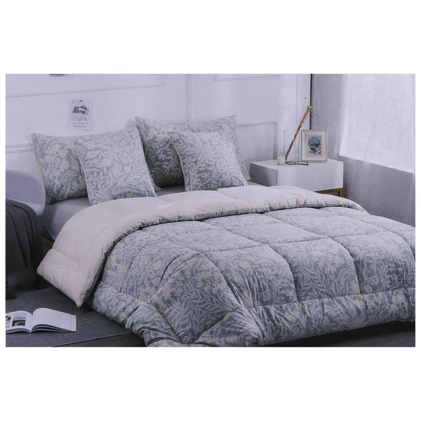 Buy Pan Emirates Navia 5pcs Comforter Set 210TC Grey Online in UAE