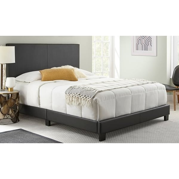 Leather clearance platform bed