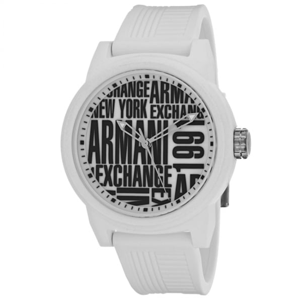 Armani Exchange White Silicone Men Watch AX1442