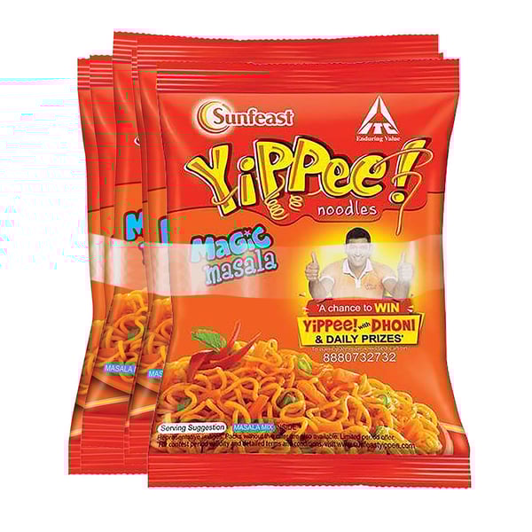 Sunfeast Noodles - Yippee Noodles Magic Masala 60g (Pack of 5)