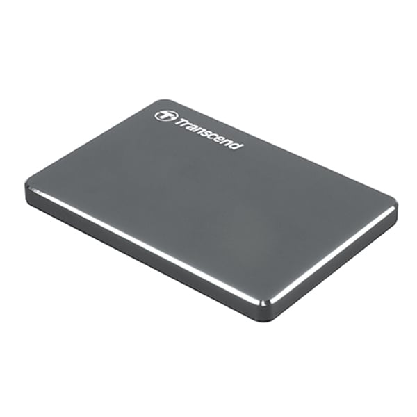 Transcend StoreJet Extra Slim Portable Hard Drive 2TB Aluminium TS2TSJ25C3N Transcend StoreJet Extra Slim Portable Hard Drive 2TB Aluminium TS2TSJ25C3N