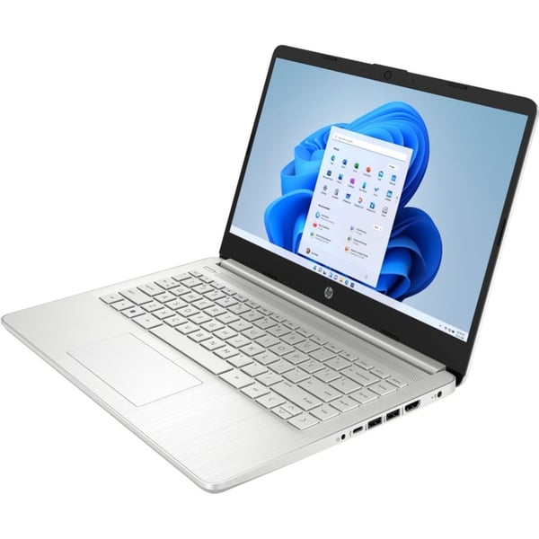 HP 14S-DQ2222NE Laptop - Core i3 2GHz 8GB 256GB Shared Win11Home 14inch FHD Silver Arabic/English Keyboard