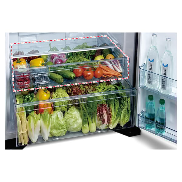 Hitachi Top Mount Refrigerator 650 Litres RV650PUK7KBSL Hitachi Top Mount Refrigerator 650 Litres RV650PUK7KBSL