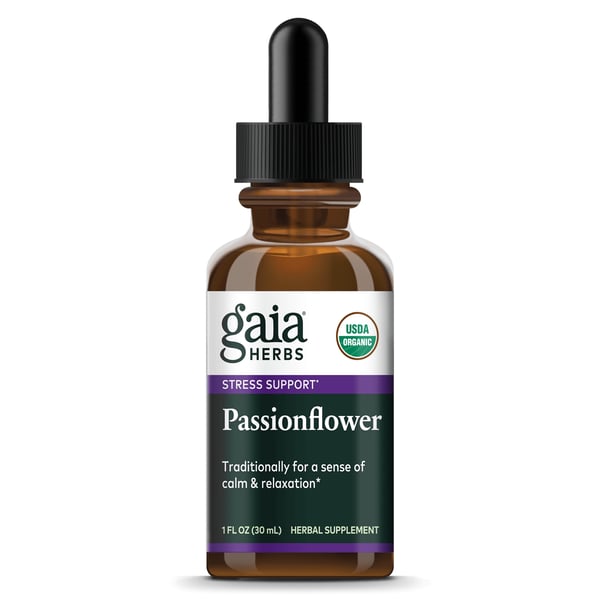 Gaia Herbs Passionflower, Certified Organic 1 Ounce