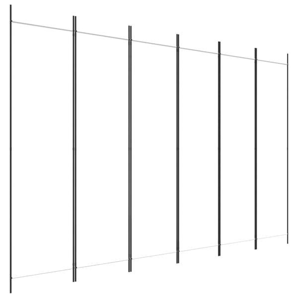 vidaXL 6-Panel Room Divider White 300x200 cm Fabric vidaXL 6-Panel Room Divider White 300x200 cm Fabric
