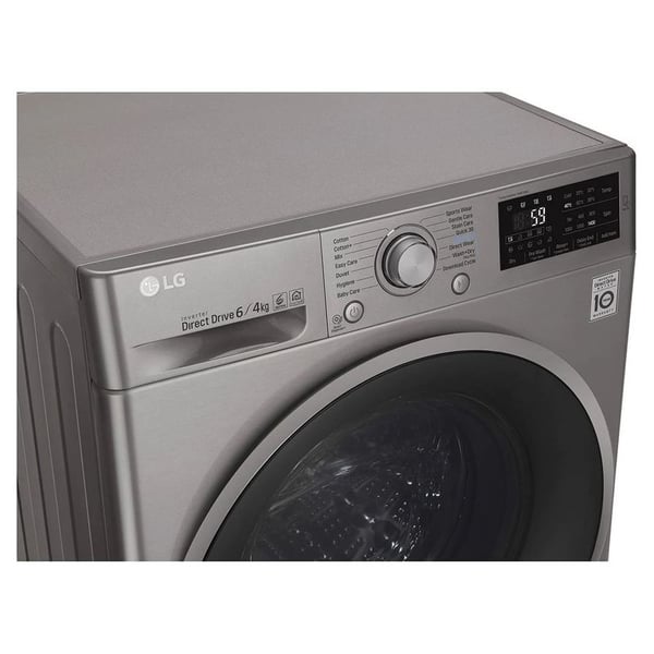 LG Front Load Washer Dryer 6Kg Washer & 4Kg Dryer 6motion DD Inverter Direct Drive Smart Diagnosis F2J6NMP8S LG Front Load Washer Dryer 6Kg Washer & 4Kg Dryer 6motion DD Inverter Direct Drive Smart Diagnosis F2J6NMP8S