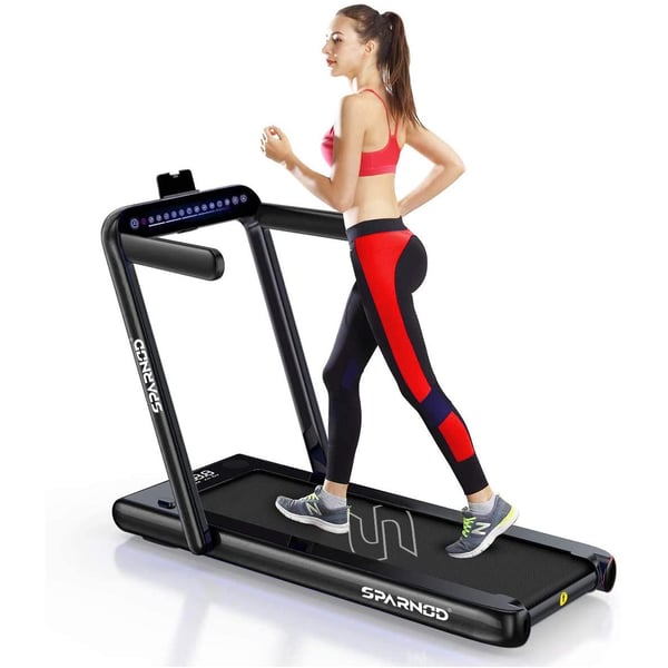 Sparnod Fitness 2 in 1 Foldable Treadmill For Home Come Under Desk Walking Pad- STH-3030 (4 HP Peak) Sparnod Fitness 2 in 1 Foldable Treadmill For Home Come Under Desk Walking Pad- STH-3030 (4 HP Peak)