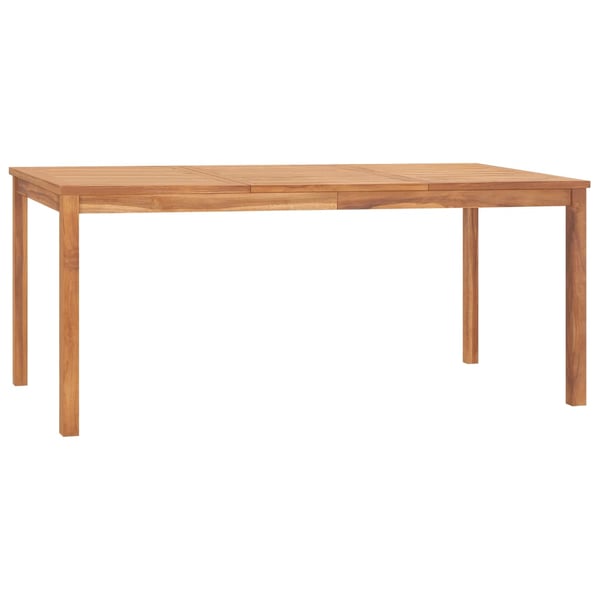 Vidaxl Garden Dining Table 180x90x77 Cm Solid Teak Wood
