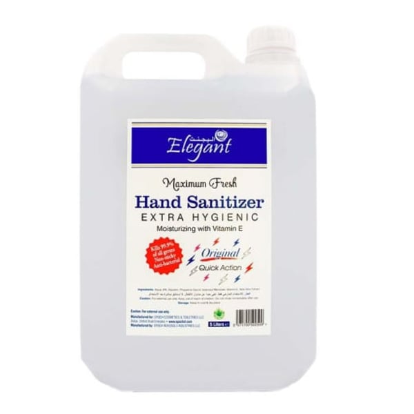 Elegant Extra Hygienic Hand Sanitizer 5L Elegant Extra Hygienic Hand Sanitizer 5L
