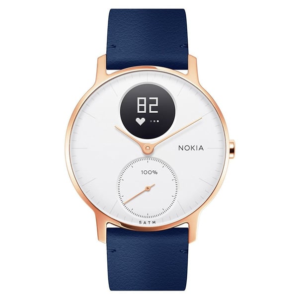 Nokia HWA03 Steel HR Watch 36mm White/Blue