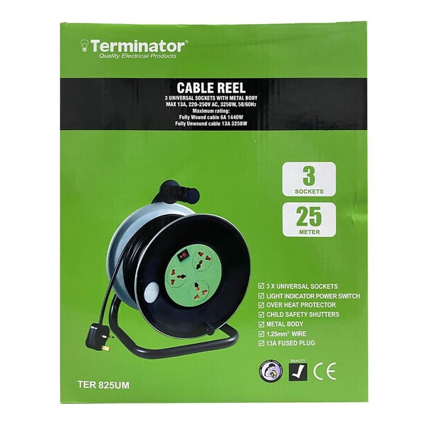 Terminator Extension Reel 25M TER 825UM