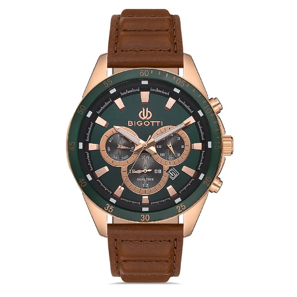 Bigotti Milano Mens Leather Strap Watch - Bg.1.10321-5 Bigotti Milano Mens Leather Strap Watch - Bg.1.10321-5