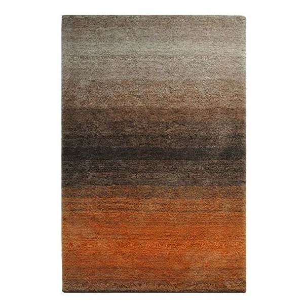 Shaggy Modern Design Carpet Brown/Beige/Orange