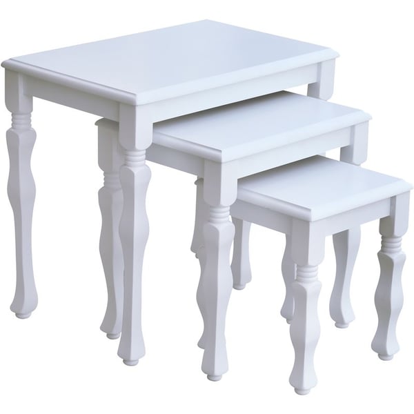 Buy Akim Nesting Table White 3pc Set Online In Uae Sharaf Dg