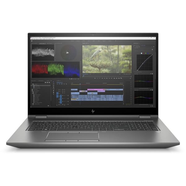 HP Zbook Fury 17 G8 Laptop - 11th Gen Core i7 2.3GHz 32GB 1TB 6GB Win10Pro FHD 17.3inch Silver English/Arabic Keyboard 4A6A3EA (2021) Middle East Version