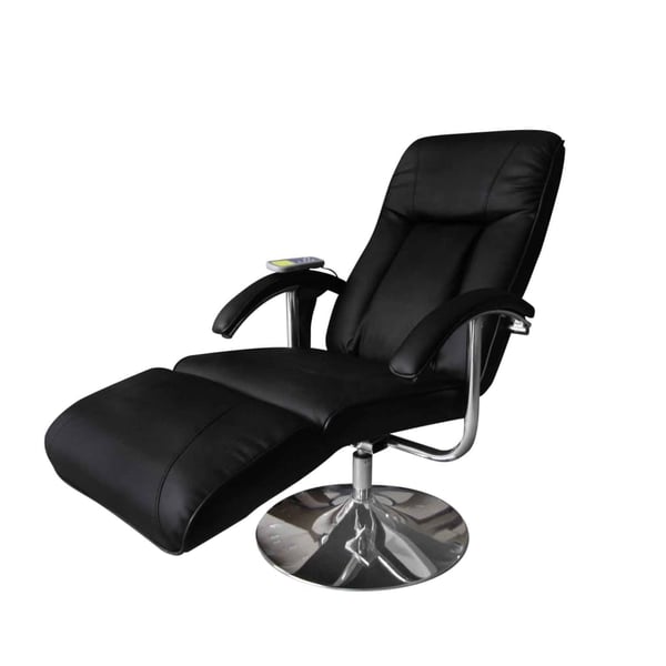 Buy vidaXL Massage Chair Black Faux Leather Online in UAE Sharaf DG