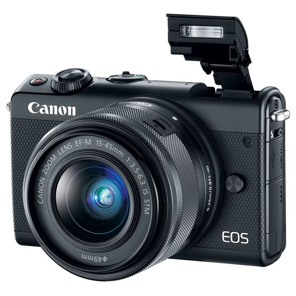Canon EOS M100 Mirrorless Digital Camera Body Black With EF-M15-45 IS STM Lens Canon EOS M100 Mirrorless Digital Camera Body Black With EF-M15-45 IS STM Lens