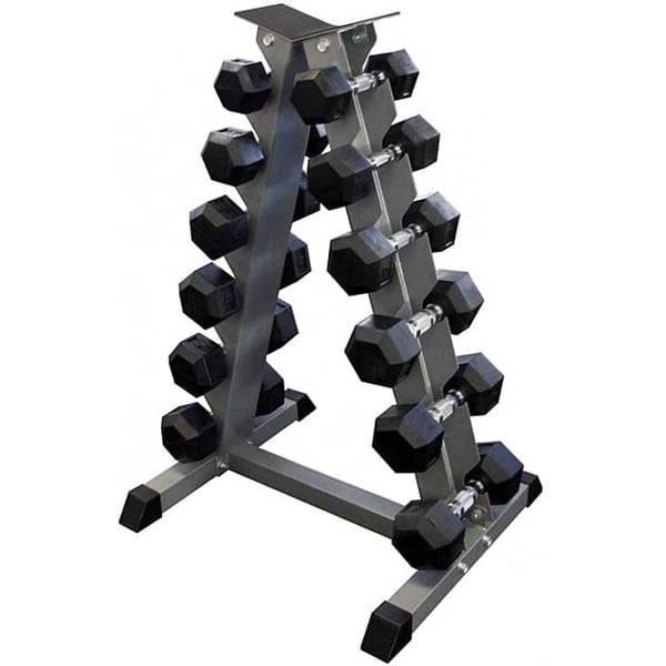 ULTIMAX A-Frame dumbbell weight rack Fitness 6 Pair Dumbbell holder A-Frame Dumbbell Rack Stand Pairs Weight Rack for Dumbbells Durable storage for fitness weights Bar