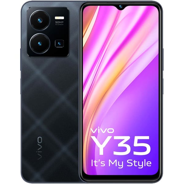 Vivo Y35 128GB Smartphone Agate Black 4G Dual Sim Smartphone Vivo Y35 128GB Smartphone Agate Black 4G Dual Sim Smartphone