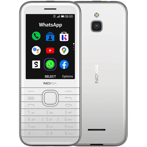 Nokia 8000 4GB White 4G Dual Sim Mobile Phone Nokia 8000 4GB White 4G Dual Sim Mobile Phone
