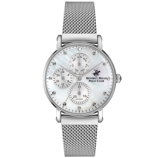 BEVERLY HILLS POLO CLUB Women's Multi Function White Mop Dial Watch - BP3252X.320 BEVERLY HILLS POLO CLUB Women's Multi Function White Mop Dial Watch - BP3252X.320