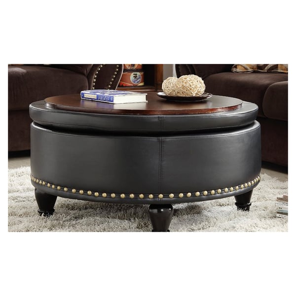 Buy Ellen Storage Ottoman Black Online In Uae Sharaf Dg