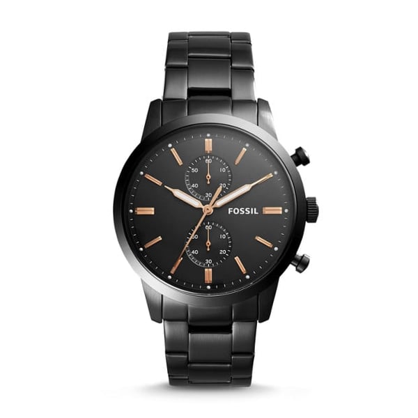 Fossil FS5379 Townsman 44mm Chronograph Black Stainless Steel Watch