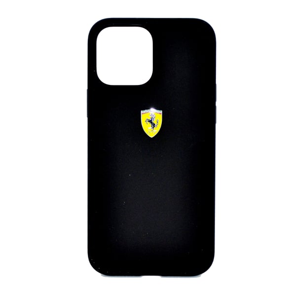 Ferrari Liquid Silicone Case Metal Logo For Iphone 13 Pro Max Black Ferrari Liquid Silicone Case Metal Logo For Iphone 13 Pro Max Black