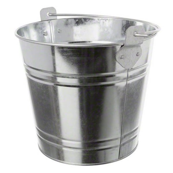 American Metalcraft Ptub87 Natural Galvanized Steel Pail With Handle, 1.16-Gallon, 8 American Metalcraft Ptub87 Natural Galvanized Steel Pail With Handle, 1.16-Gallon, 8