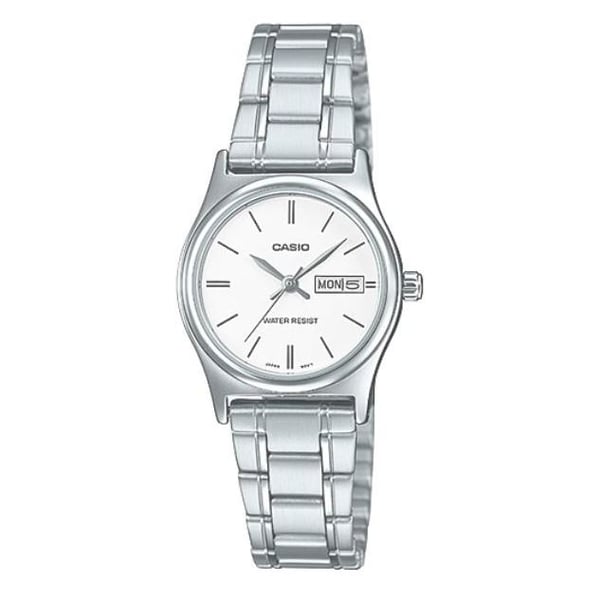 Casio LTP-V006D-7B2 Dress Silver Stainless Steel Analog Watch Women Casio LTP-V006D-7B2 Dress Silver Stainless Steel Analog Watch Women