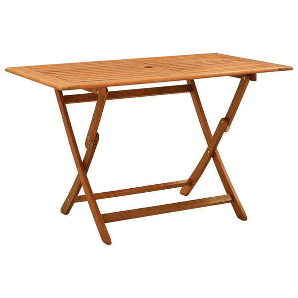 vidaXL Folding Garden Table 120x70x75 cm Solid Eucalyptus Wood vidaXL Folding Garden Table 120x70x75 cm Solid Eucalyptus Wood
