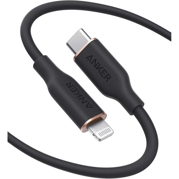 Anker Powerline III Flow USB-C To Lightning Cable 1.8m Black