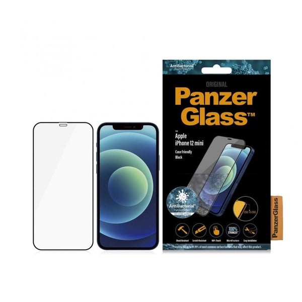 Panzerglass ETE Screen Protector Black iPhone 12 mini