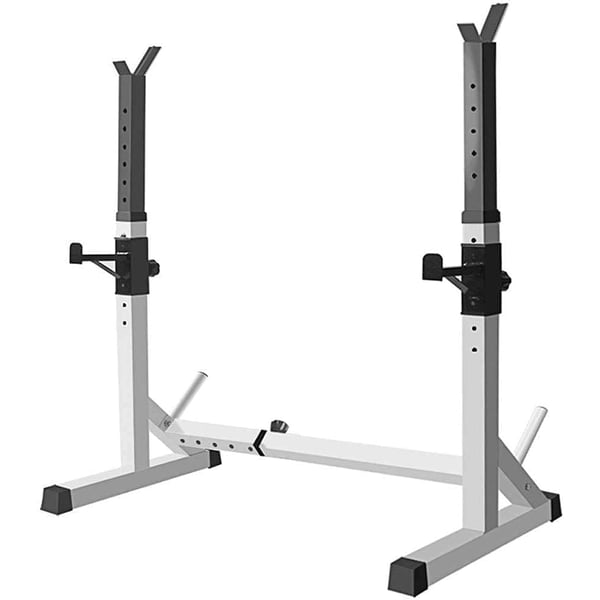 Ultimax - Adjustable Squat Stands Rack, Rack Barbell Stand Pull Up Bar, Barbell Free Press Bench Fitness Equipment, Home Gym Strength Training Stand Fitness