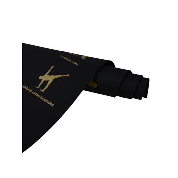 Yoga Mat Black Golden Asana Mat Yoga Mat Black Golden Asana Mat