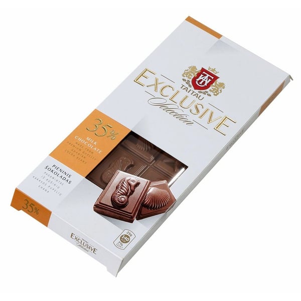 Taitau Exclusive Selection - 35% Milk Chocolate Premium Quality From Ghanian Cocoa Beans, 100 Gr Taitau Exclusive Selection - 35% Milk Chocolate Premium Quality From Ghanian Cocoa Beans, 100 Gr