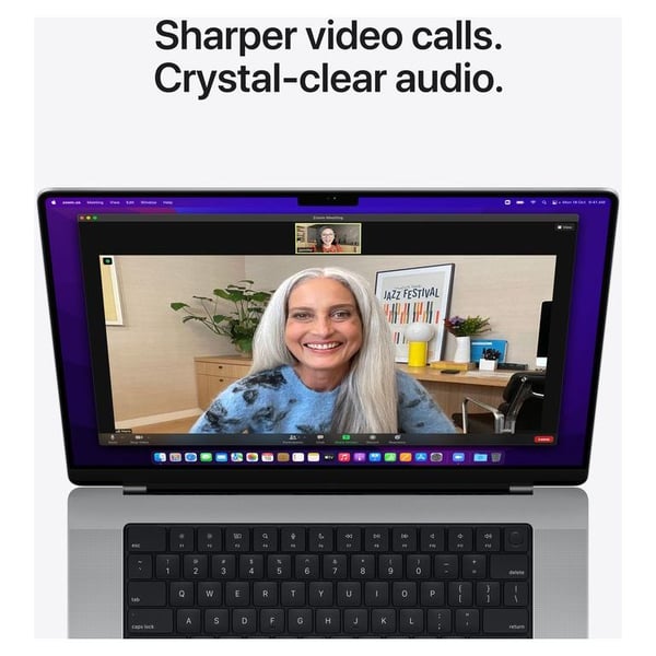 MacBook Pro 14-inch (2021) - M1 Pro Chip 16GB 512GB 14-core GPU Silver English/Arabic Keyboard - Middle East Version MacBook Pro 14-inch (2021) - M1 Pro Chip 16GB 512GB 14-core GPU Silver English/Arabic Keyboard - Middle East Version