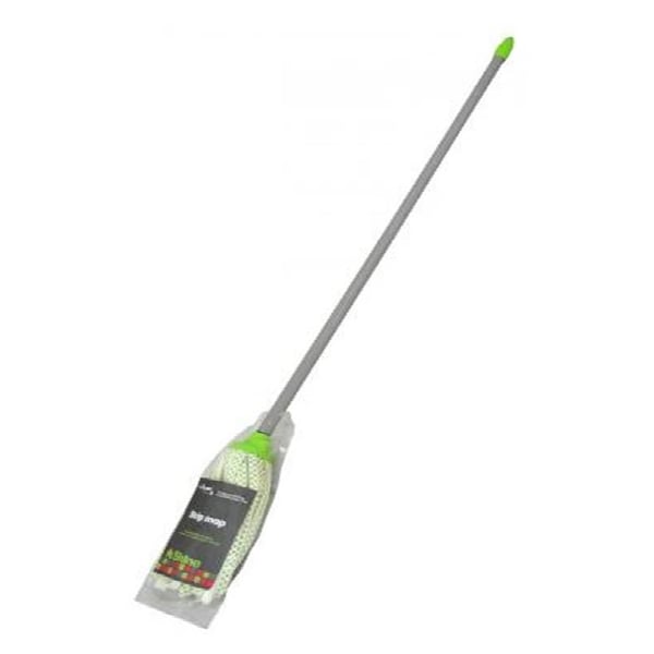 Shine DeLuxe Strip Mop With Handle Silver/Lime
