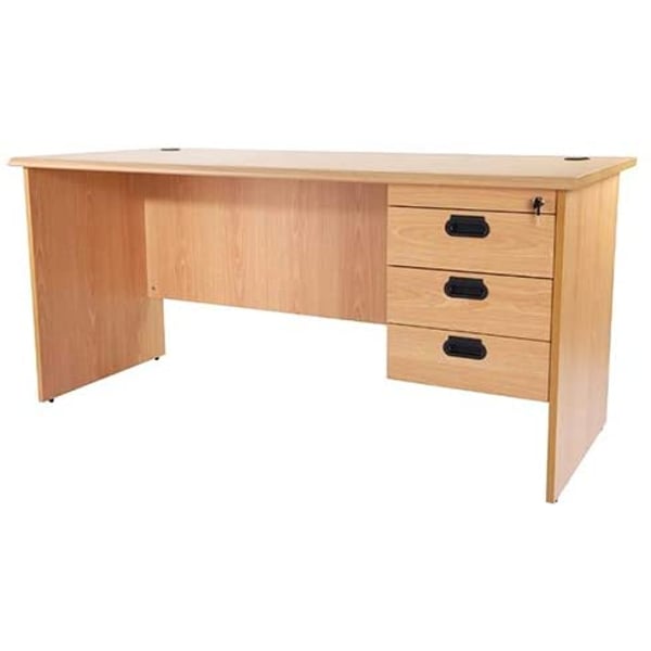 160cm desk store with drawers