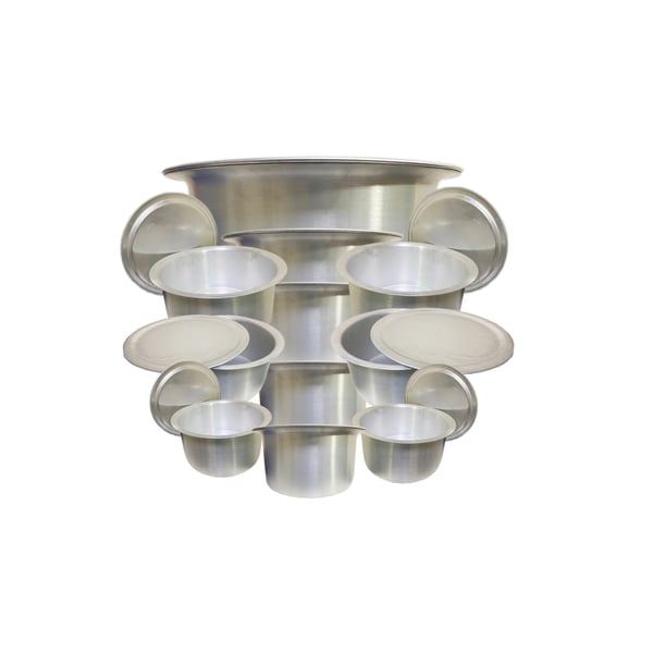 Buy Lion Aluminium Top 11 Pcs Cooking Pots Without Handle Medium Set