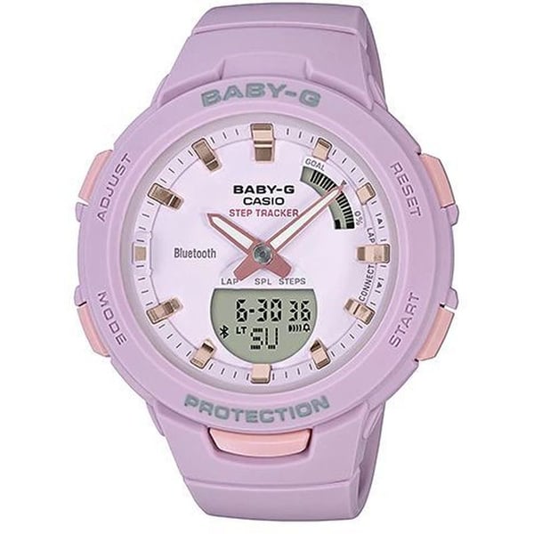 Casio BSA-B100-4A2 Baby G Lavender Resin Analog/Digital Watch Women