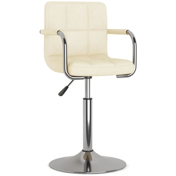 Vidaxl Bar Stool Cream Fabric Vidaxl Bar Stool Cream Fabric