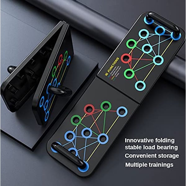 ULTIMAX- Push Up Rack Board Muscle Board 9 in 1 Multifunctional Foldable Fitness Board Rack with Handle Used for Body Muscle Training Fitness Home or Outdoor Sports ULTIMAX- Push Up Rack Board Muscle Board 9 in 1 Multifunctional Foldable Fitness Board Rack with Handle Used for Body Muscle Training Fitness Home or Outdoor Sports