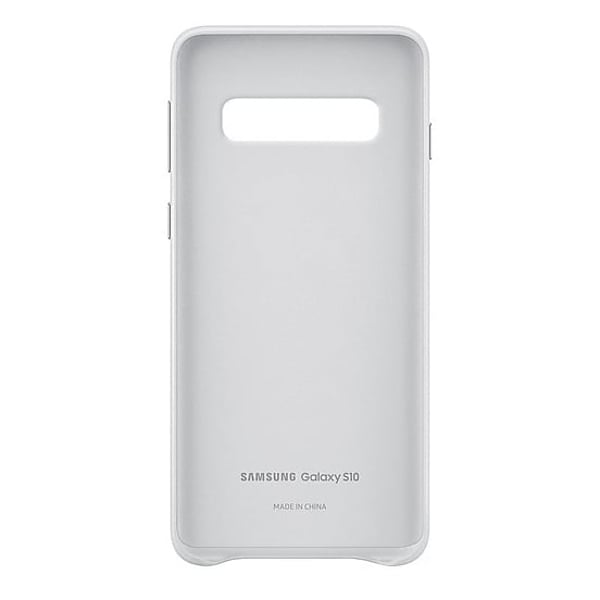 Samsung Leather Case White For Galaxy S10 Plus
