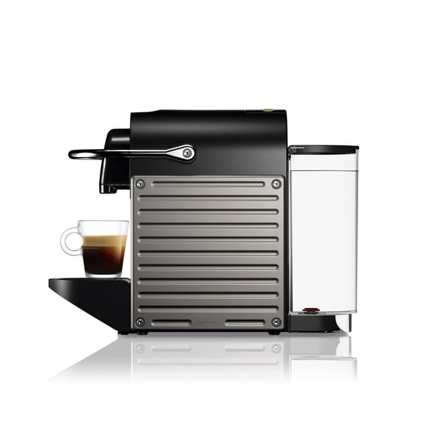 Nespresso C61 Pixie Electric Coffee Machine C61BUTI + Aeroccino Black