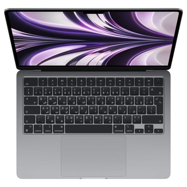 Apple MacBook Air 13.6-inch (2022) - M2 Chip 8GB 256GB 8-core GPU Space Grey English/Arabic Keyboard Apple MacBook Air 13.6-inch (2022) - M2 Chip 8GB 256GB 8-core GPU Space Grey English/Arabic Keyboard
